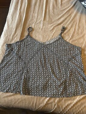 Maurices Black and White Printed Tank Top